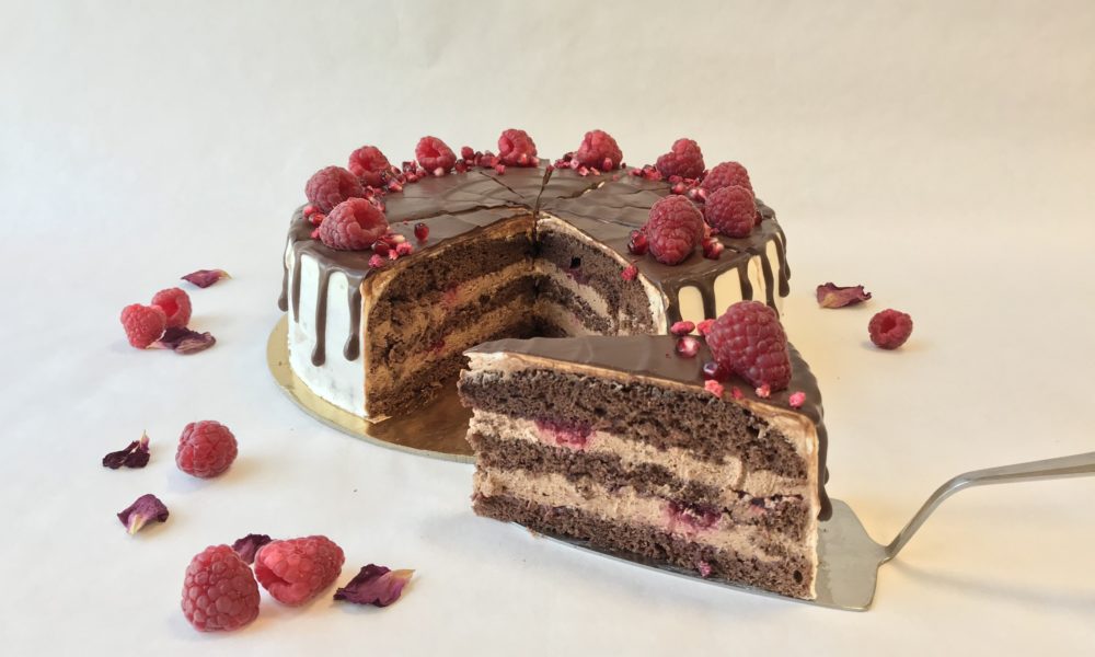 cokoladovo malinova torta