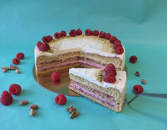 pistáciová torta