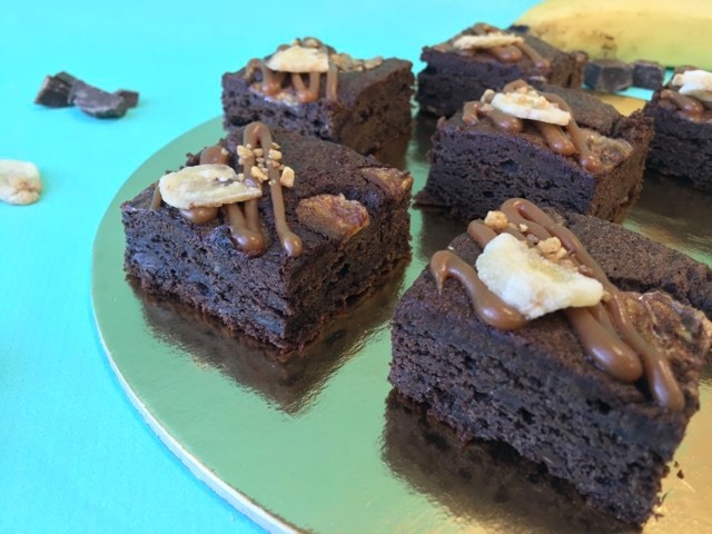banánový brownies